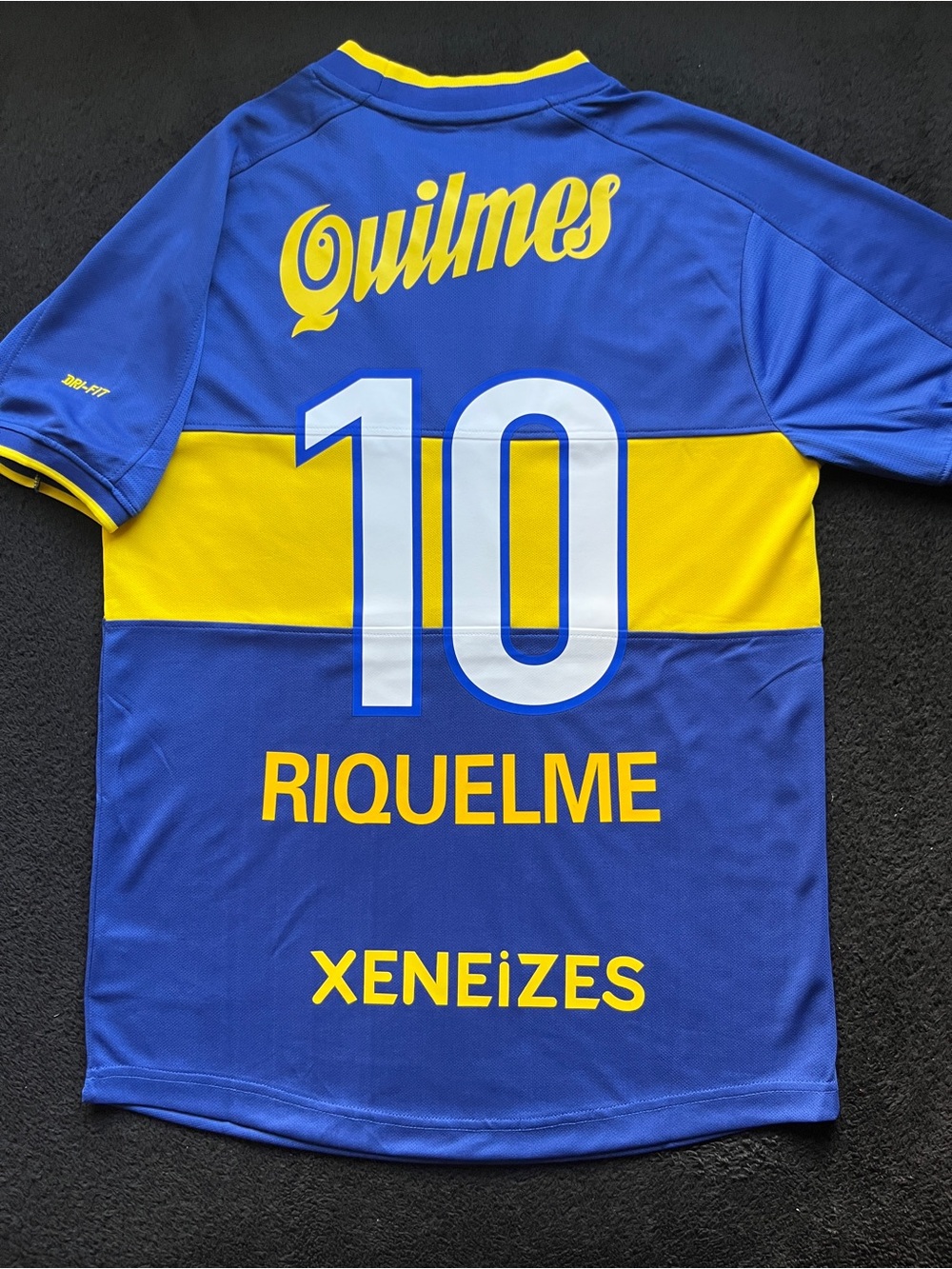 Riquelme #10 Boca Juniors Soccer Jersey Retro 2000 Navy Blue